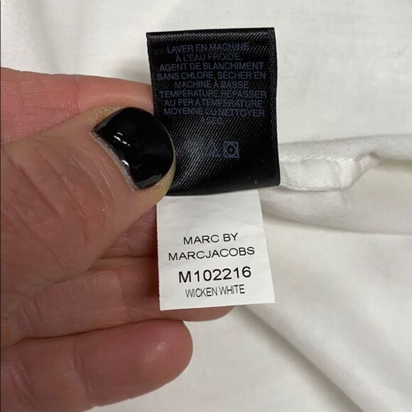 Marc Jacobs White Cotton Bib Front Top Size 4 - Picture 10 of 10